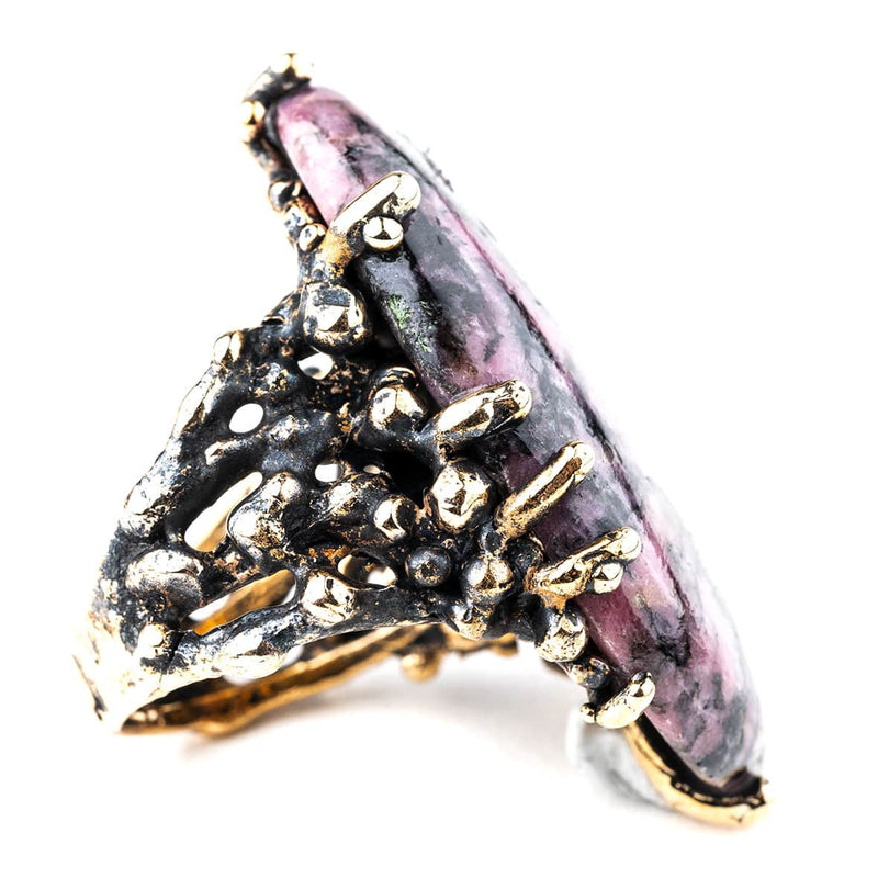 Rhodonite Statement Ring - One Of A Kind
