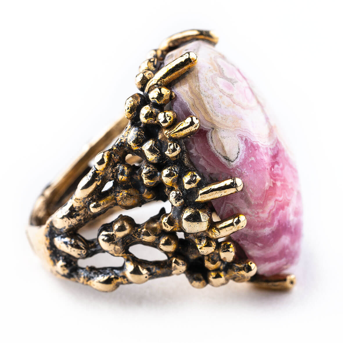 Rhodochrosite Ring - Unique Piece