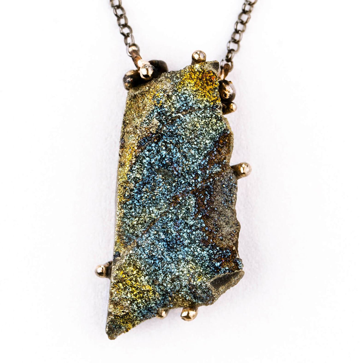 Rainbow Pyrite Necklace