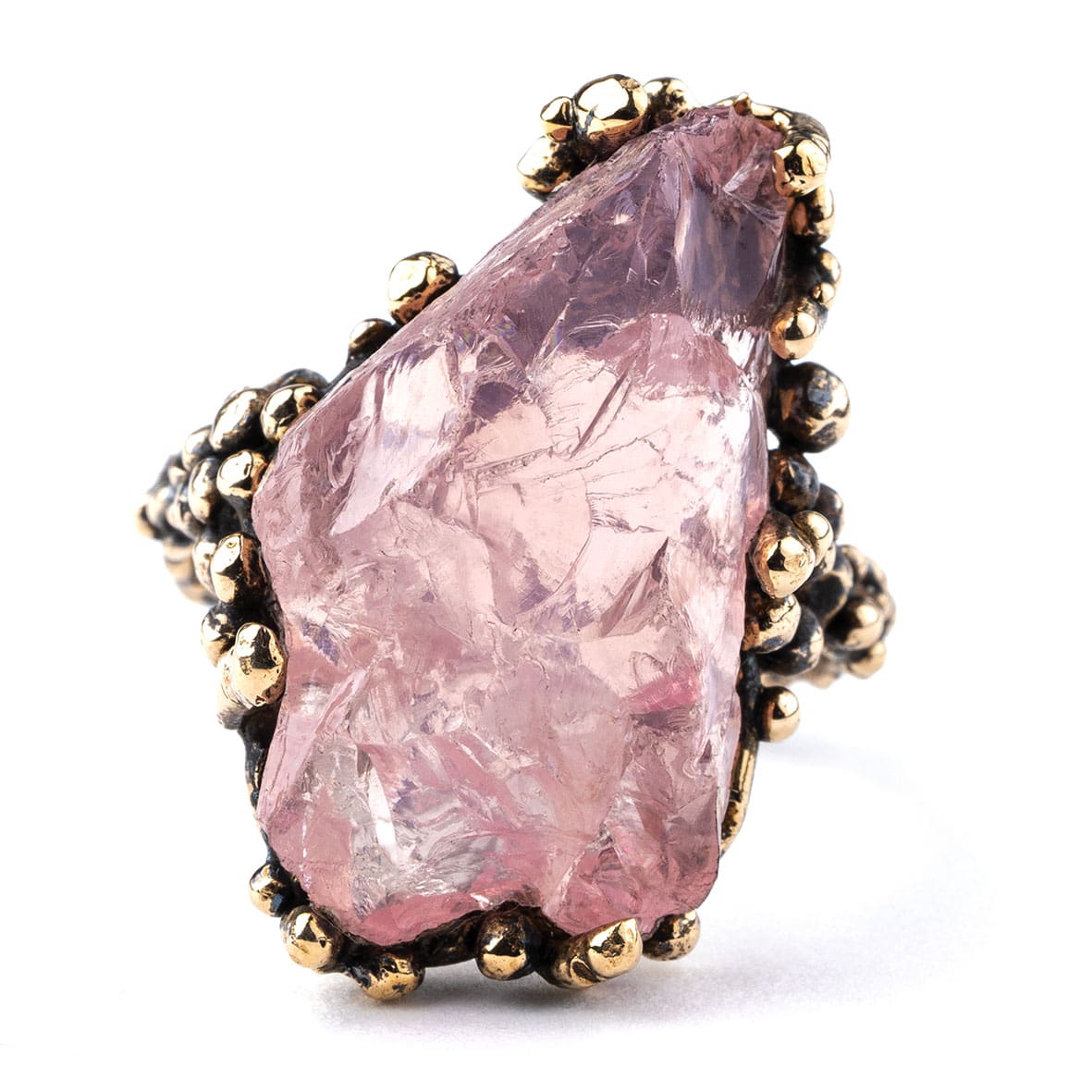 Rose Quartz Band Ring - Made to Order