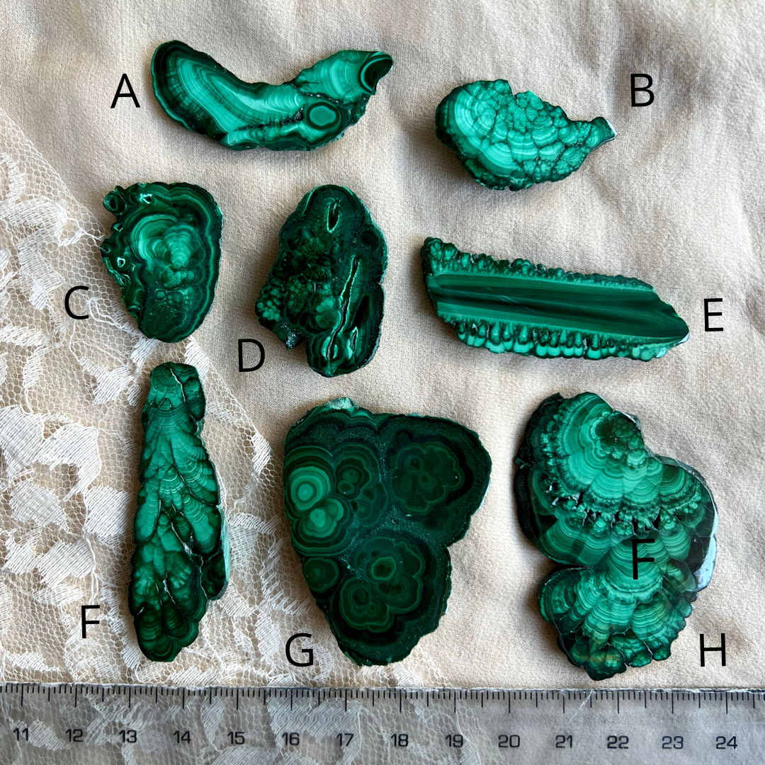 Malachite pendants