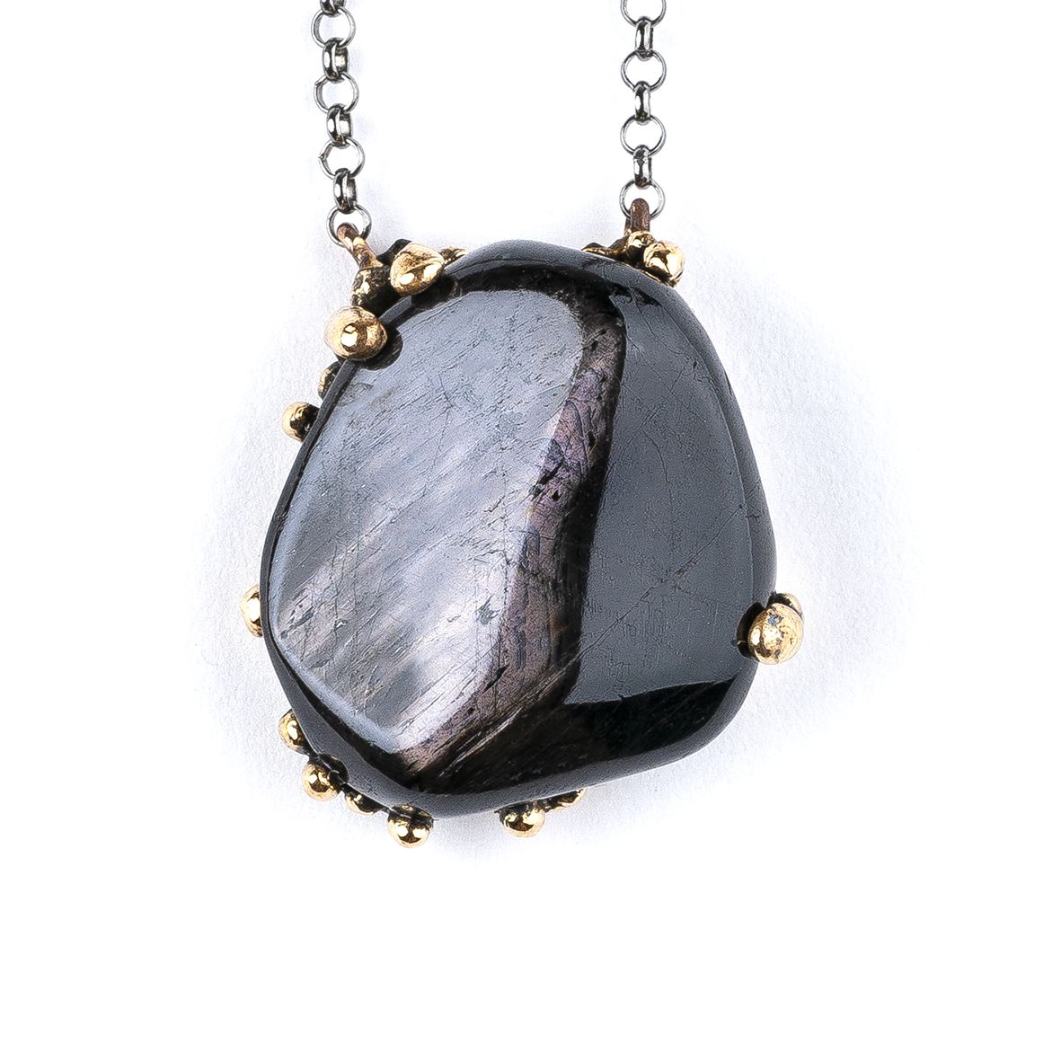 Hypersthene Necklace - Handmade Giardinoblu