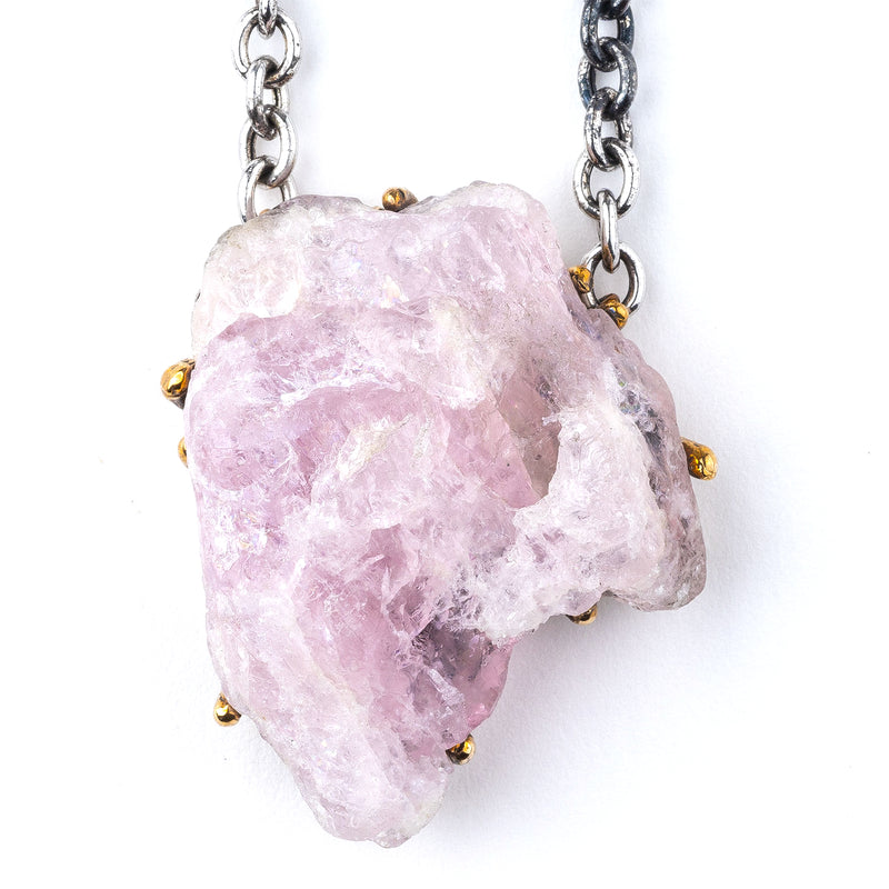 Morganite Statement Necklace - One Of A Kind -