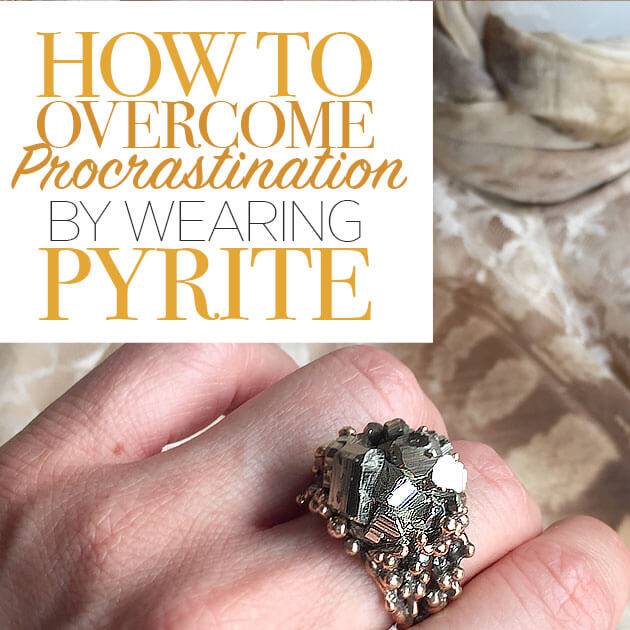 Crystal for Procrastination Pyrite