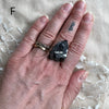 Silver Shungite (Elite Shungite) Statement Ring - One of a Kind