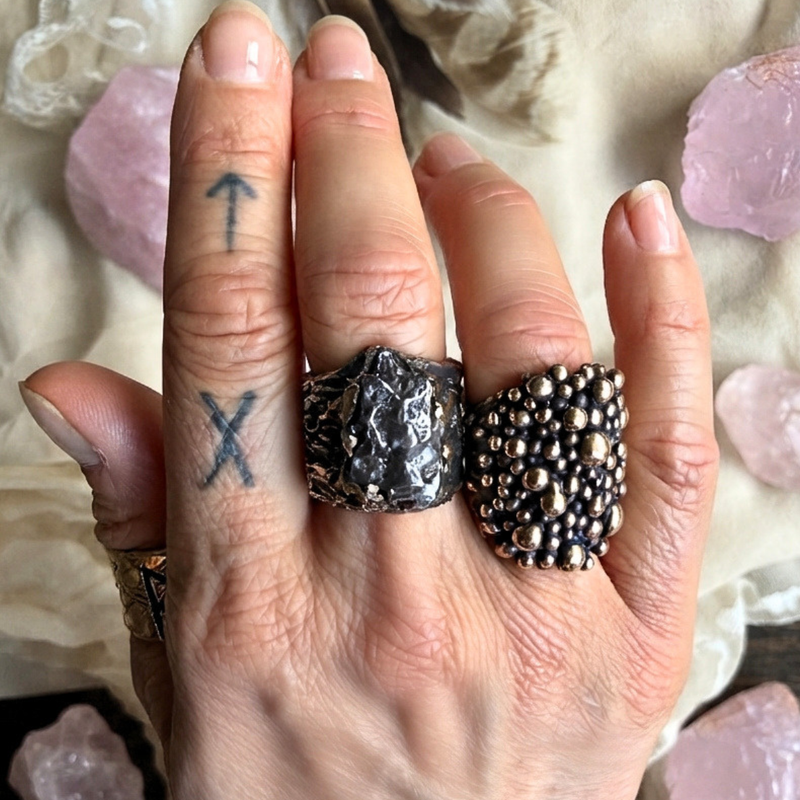 Campo del cielo meteorite Iron RIng 2