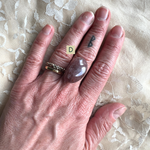 Raspberry Quartz Ring - One of a Kind -