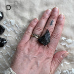 Silver Shungite (Elite Shungite) Statement Ring - Made to Order -