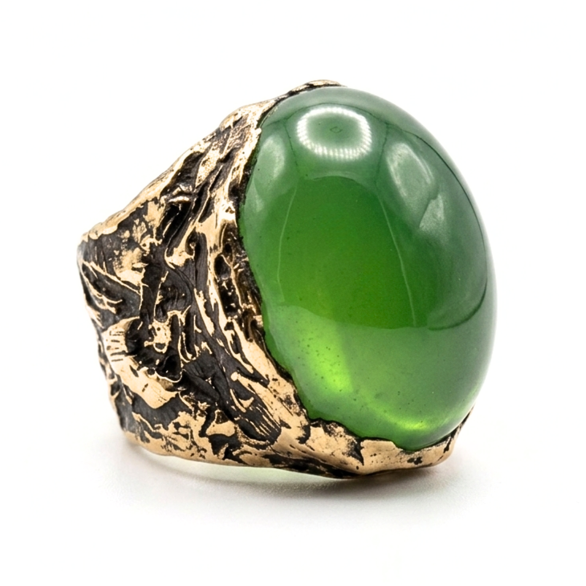 Prehnite Ring - Unique Piece -
