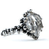 Herkimer Diamond Band Ring - Unique Piece -