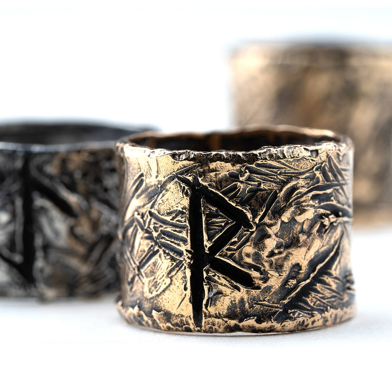 Runic Shield Ring - Made on Order -