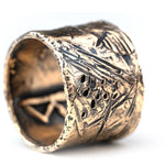 Runic Shield Ring - Made on Order -