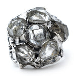 Artemis Herkimer Diamond Ring - Unique Piece -