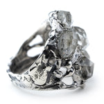 Artemis Herkimer Diamond Ring - Unique Piece -