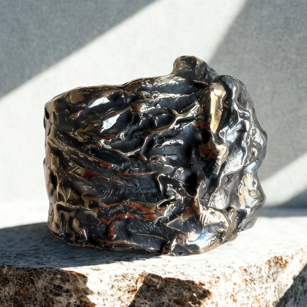 Campo del cielo meteorite Iron RIng 3