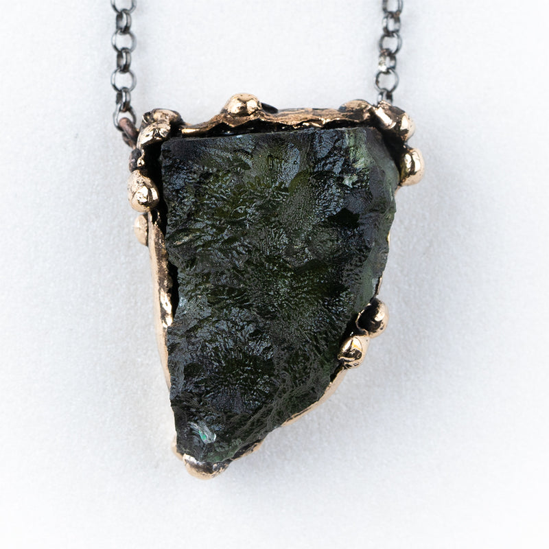 Moldavite necklace Unique piece