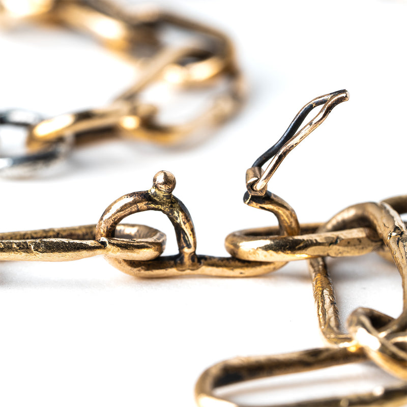 Earth's Embrace Chain - One-of-a-Kind Bold Chain Necklace – Giardinoblu
