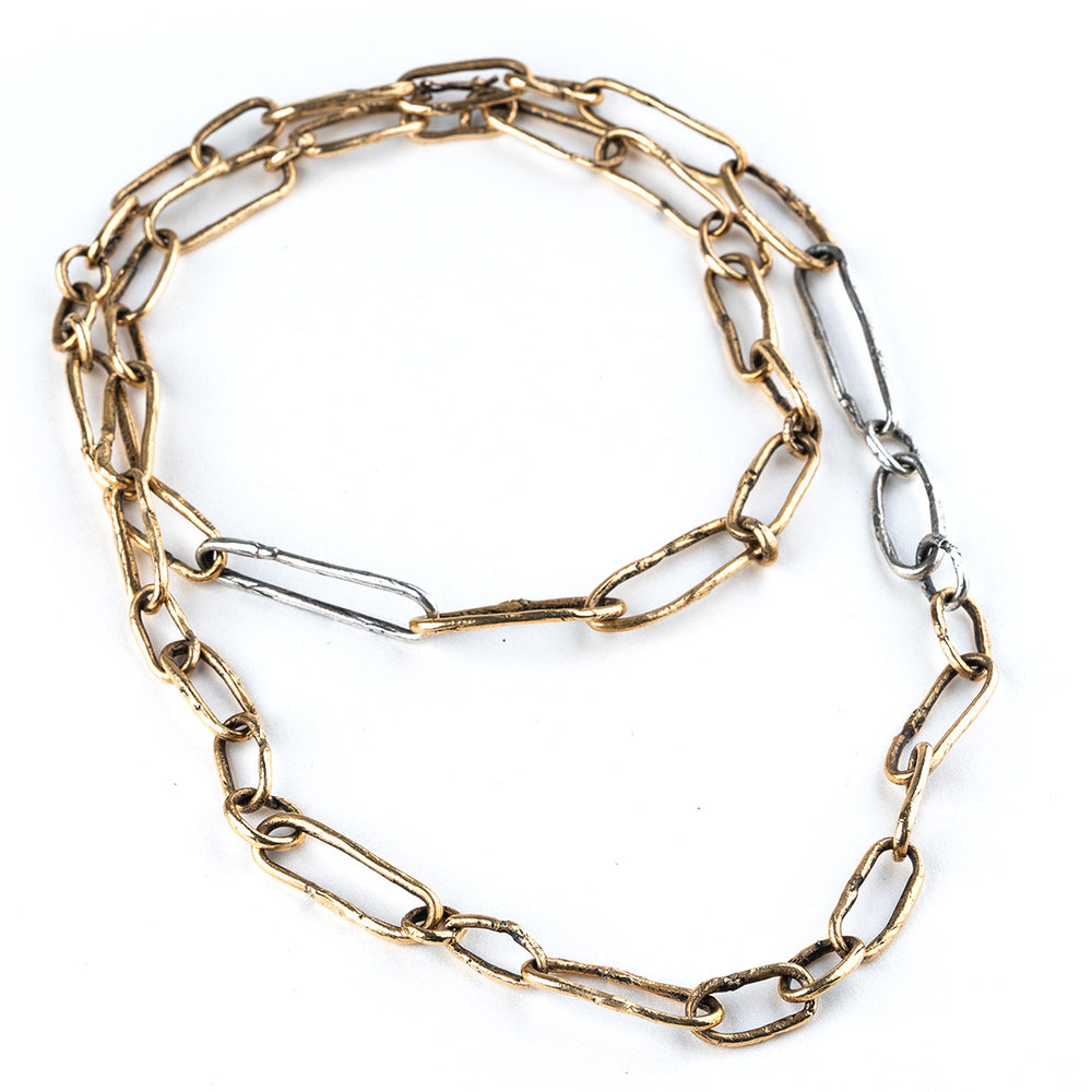 Earth's Embrace Chain - One-of-a-Kind Bold Chain Necklace – Giardinoblu