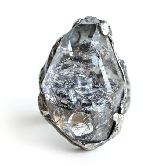 Herkimer Diamond Ring - Statement Unique Piece -