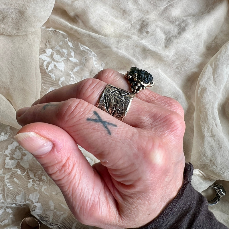moldavite ring