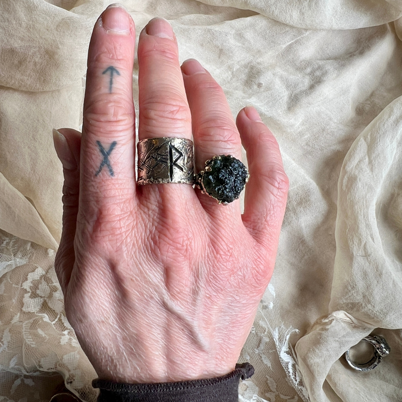 moldavite ring