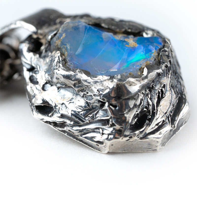 Raw Opal Pendant - Unique Piece -