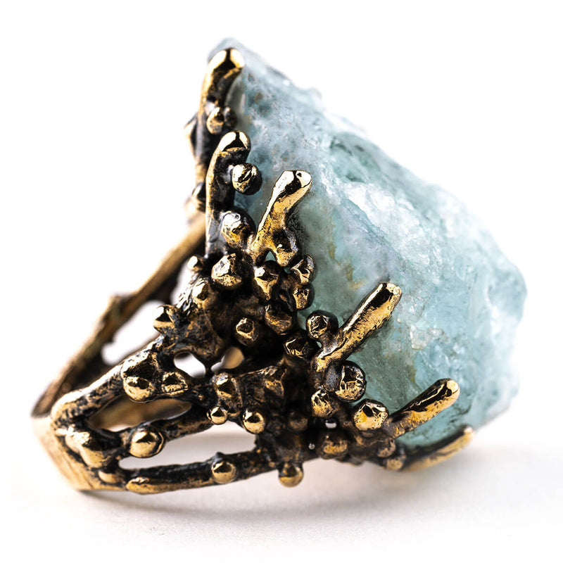 Aquamarine Statement Ring - Unique Piece