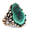 Malachite Ring - Unique Piece Statement