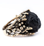 Tektite Ring - One of a Kind Healing Jewel by Giardinoblu