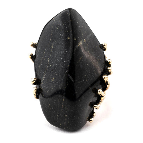 Black Jade Ring, Jewelry for spiritual Healing 