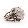 Elestial Rose Quartz Ring - One of a Kind - Giardinoblu Jewellery Milan