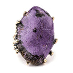 Stichtite Ring, Jewel for spiritual healing by Giardinoblu