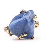 Blue Quartz Ring - healing jewelry