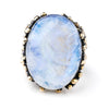 Rainbow Moonstone Ring (White Labradorite) - One of a Kind