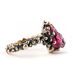 Cherry Tourmaline Band Ring (Rubellite) - One Of a Kind