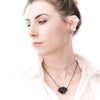 Amethyst Druzy Necklace - sterling silver chain, one of a kind - Giardinoblu Jewellery Milan