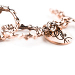 Nickel Free Bronze Handcrafted Chain Bracelet - Fully Adjustable - Giardinoblu Jewellery Milan