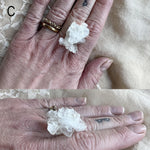 Apophyllite Quartz Ring - One of a kind Statement