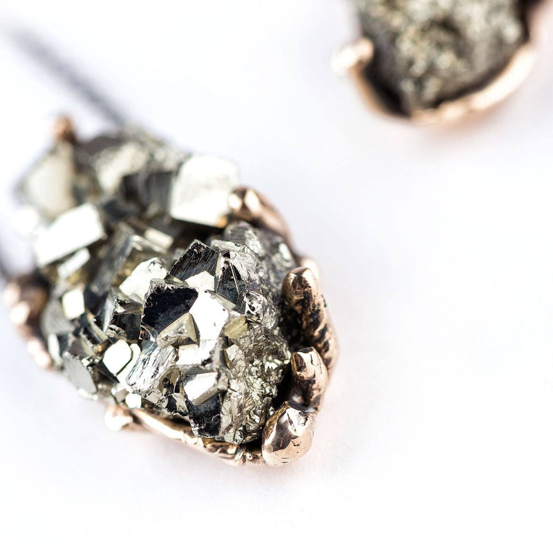 Pyrite Necklace - One of a Kind - Giardinoblu Jewellery Milan