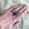 Raw Tip Amethyst Ring - One of a Kind Statement