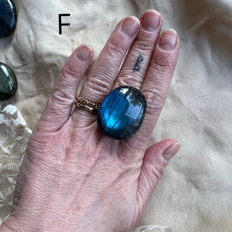 Labradorite Ring - One of a kind Statement