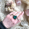 Dioptase Statement Ring - Unique Piece