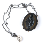 Black Septarian Necklace