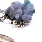 Grape Agate (Purple Chalcedony) Necklace - Unique Piece