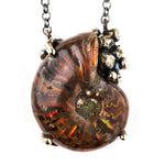 Opalized Ammonite Necklace - One of a Kind