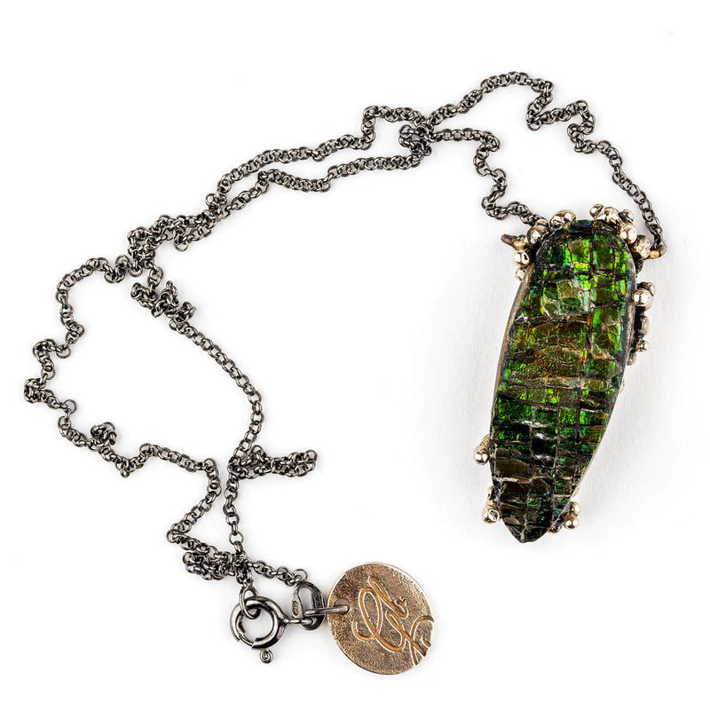 Ammolite Necklace - Unique Piece