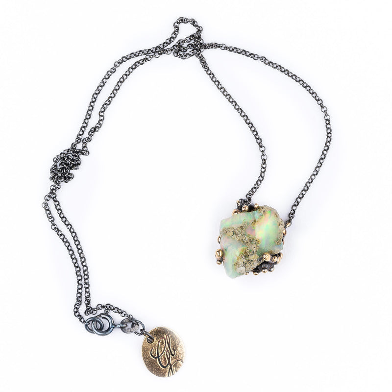 Ethiopian Opal Necklace - jewelry for healing