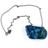 Azurite Malachite Chrysocolla Statement Necklace - Unique Piece - Giardinoblu Jewellery Milan