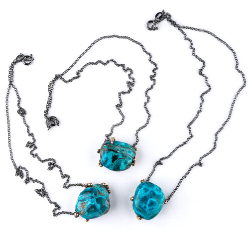 Chrysocolla Necklace, Talisman for spiritual healing
