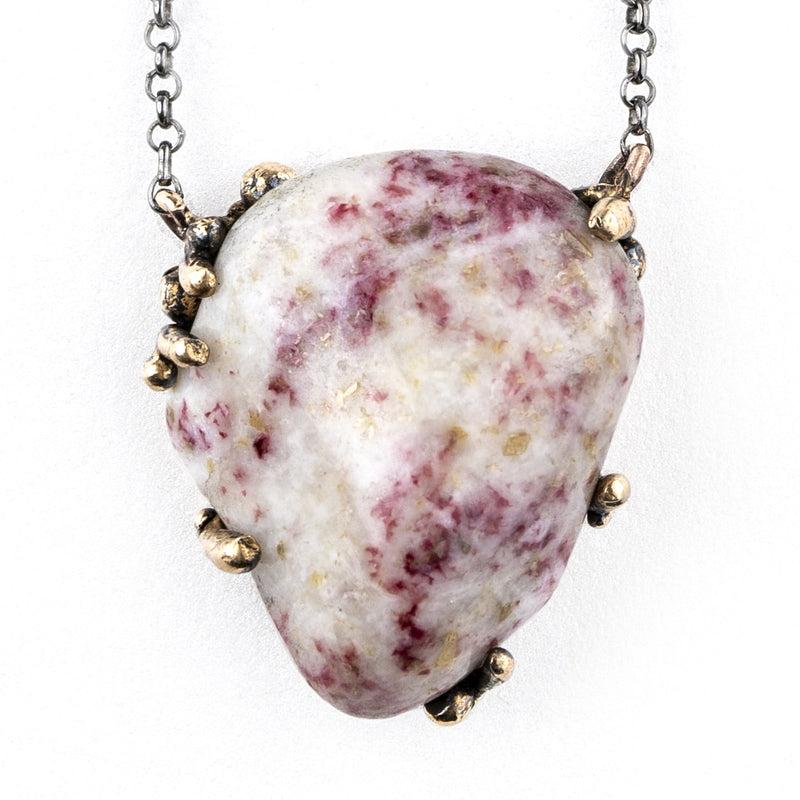 Cinnabar Necklace (in Quartz) - One Of a Kind